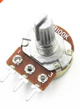 10pcs WH148 B100K Linear Potentiometer 15mm Shaft With Nuts