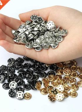 20 50 80 100pcs Colorful Metal Brooch Pin Back Squeeze Badge