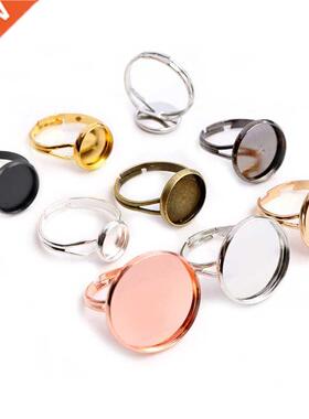 10pcs/lot Adjustable Blank Ring Base Fit Dia 10 12 14 16 18