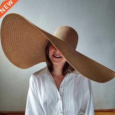foldble women oversized ht 70cm dimeter lrge brim summer