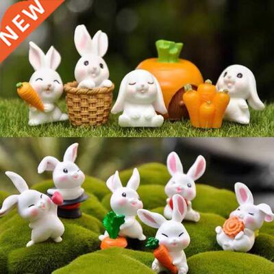 1 Set Mini Cute Resin Rabbit Animal Figurines Ornament Koala