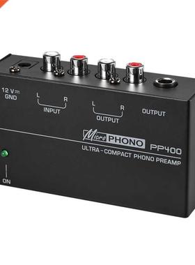 Hot 3C Ultra Compact Phono Preamp Preamplifier With Rca 1/4