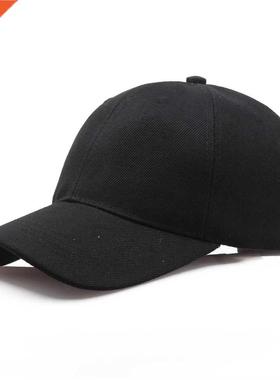 Black Cap Solid Color Baseball Cap Snapback Caps Casquette H
