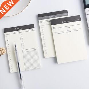 Creative Daily Schedule Memo pad To Do List Time Sticky not