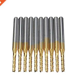 End CNC Engraving Bit Shank inch Mill 10Pcs Carbide 2mm