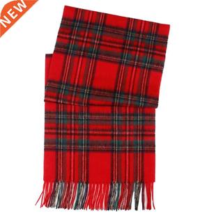Selected 100% Plaid 2021 Scarve Scottish Highly Red HOT Wool