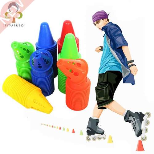 20pcs/lot Colorful Skate Pile Cup Windproof Roller Skating C