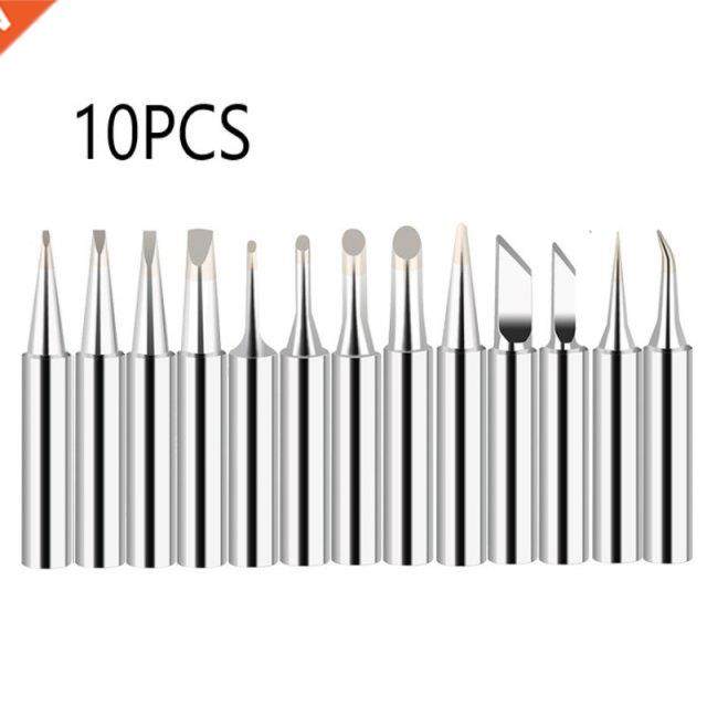 10pcs 900M-T Pure Copper Soldering Iron Tip Lead-free Solder