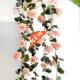 Vine Hanging Flowers Silk Wall Rose For Decoratio Artificial