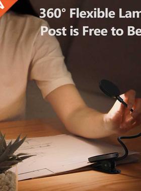 LED Clip Table Lamp Stepless Dimmable Wireless Desk Lamp To