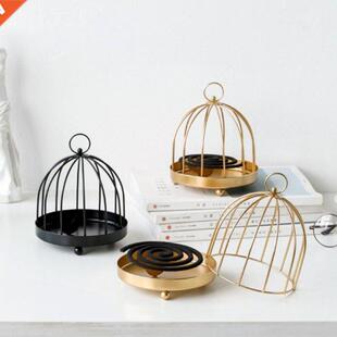 Nordic Style Metal Iron Mosquito Coils Holder Birdcage Shape