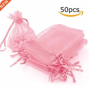 Jewelry Packaging Gift 50Pcs Wedding Bag Candy Party Organza