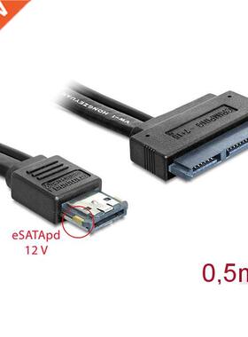 SATA eSATAp Dual Power 12V 12V 5V Cable eSATAp to SATA 7 + 1
