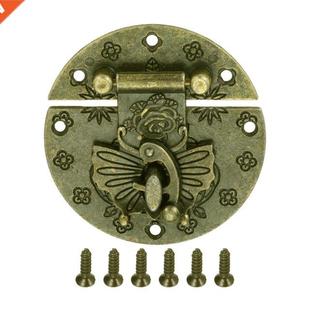 58mm Vintage Butterfly Clasp Alloy Wooden Jewelry Box Latch