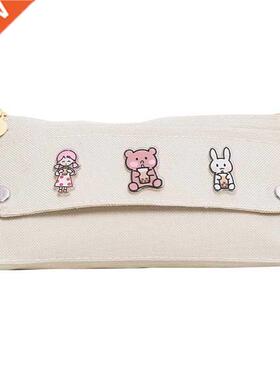 Cute Cartoon Pencil Case Large Capacity Pencil Pouch Portabl