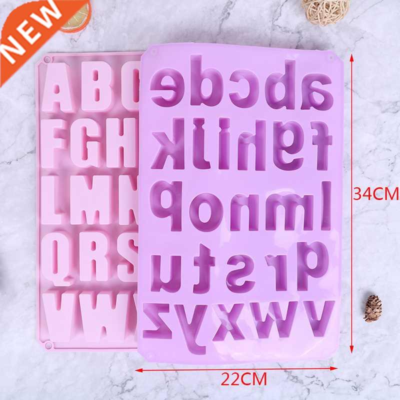 Alphabet Silicone Ice Chocolate Mould Candy Bar Soap Pan Cak