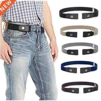 No Buckle Show Belt for Men Buckle Free Sretch Belt for Jean
