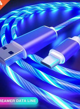 Glowing Cable Mobile Phone Charging Cables LED light Micro U