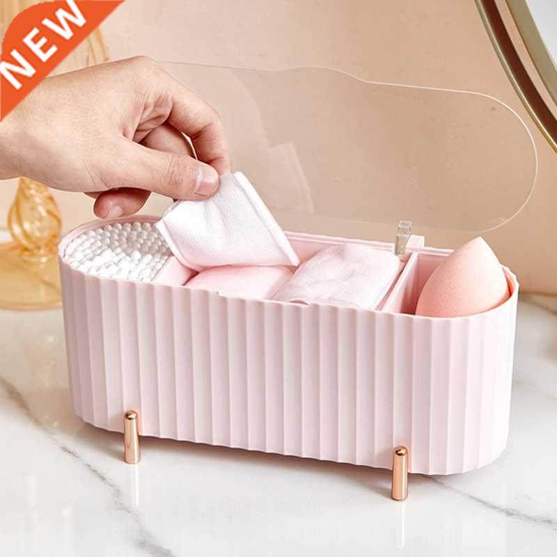 Desktop Cosmetics Storage Box Dust-proof Makeup Organizer F
