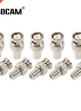 Wsdcam 10pcs/set BNC Male Jack to RCA Female Plug Straight
