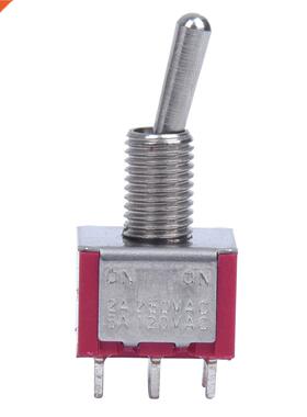 10 x Mini Switch DPDT ON Position On Two Red 2A 250V 5A 120V