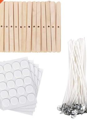 Candle Making Kit,Wooden Candle Wick Holders,Candle Wick Sti