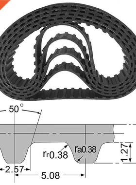 1Pcs 136XL To 170XL Rubber Pulley Timing Belt Close Loop Syn