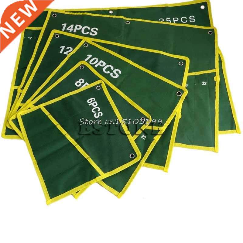 6/8/10/12/14/25 Pocket Grids Canvas Roll Spanner Plier Wrenc