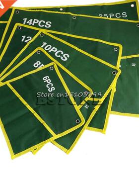 6/8/10/12/14/25 Pocket Grids Canvas Roll Spanner Plier Wrenc