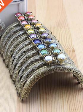 5pcs/lot 8.5c Seicircle Lotues Beads etal Purse Frae Kis