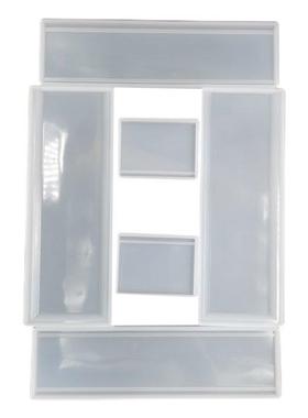 1 Set Domino Storage Box Epoxy Resin Mold Jewelry Container