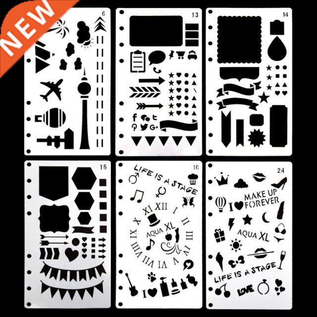 Bullet Journal Stencil Plastic Planner DIY Craft Drawing Tem