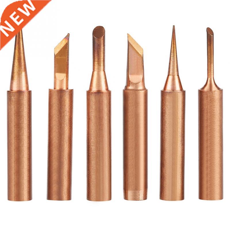 6pcs Lead-free Copper Iron Solder Tip K SK 1C 3C B I For 936