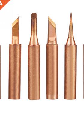 6pcs Lead-free Copper Iron Solder Tip K SK 1C 3C B I For 936
