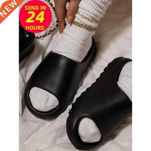 Home Women Thick Bottom Slippers Platform Chunky Heel Living