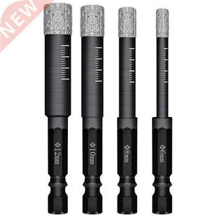 Dry Bits 12mm Vacuum Brazed Handle Hex Drill Diamond