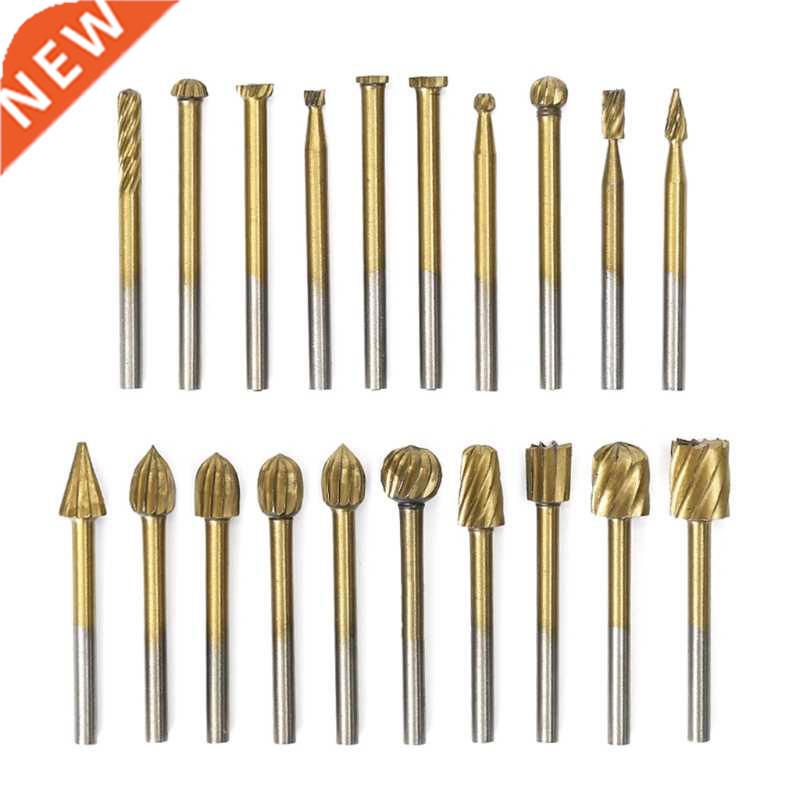 20 Pcs m HSS Engraving Cutter Grinding Rotary File Head L1