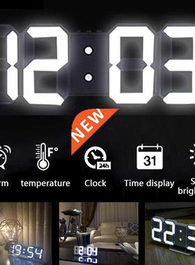Towayer 3D Large LED Digital Wall Clock Date Time Celsius Ni