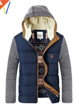 Winter Jackets Men's Coats Thick Fleece Stand Collar Warm