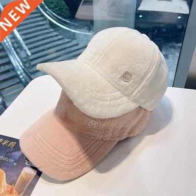 M Letter Rit Fur Blended Cap Ins Tide Brand Female Autumn