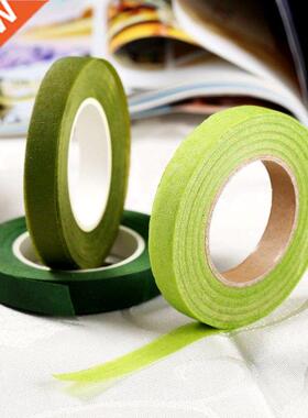 Green Artificial Flower Bouquet Stem Wrap Adhesive Tapes DIY