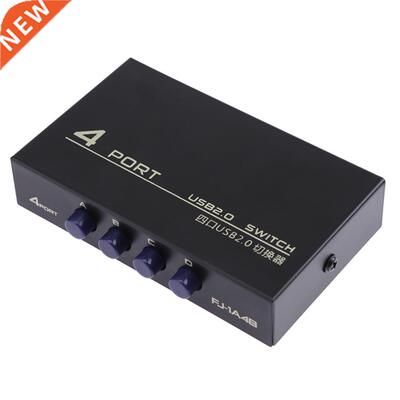 USB 2.0 4 Ports Share Switch Switcher Selector Box Hub Shari