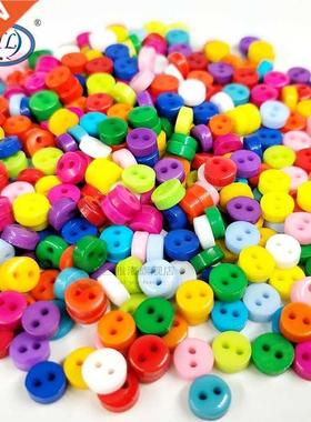 6MM 100PCS/Lot Round Resin Mini Tiny Sewing Tool Buttons Scr