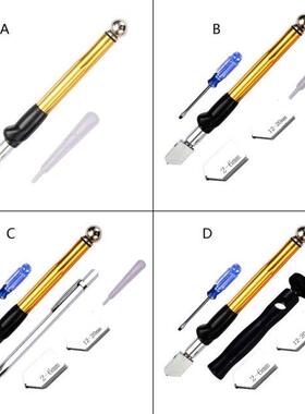 OOTTDY Manual Glass Cutter 2mm-20mm Pencil Style Oil Feed Ti