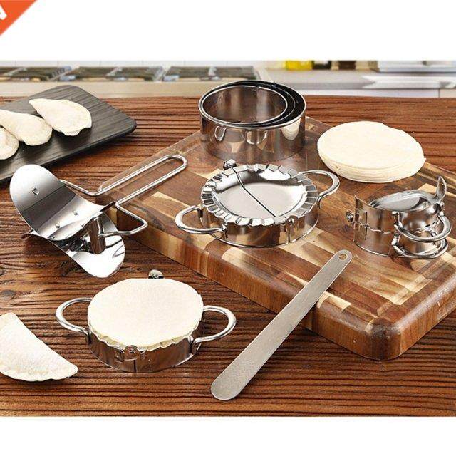 Dumplings Maker 8 Pcs, Press Mold Set And Cutter For Chinese