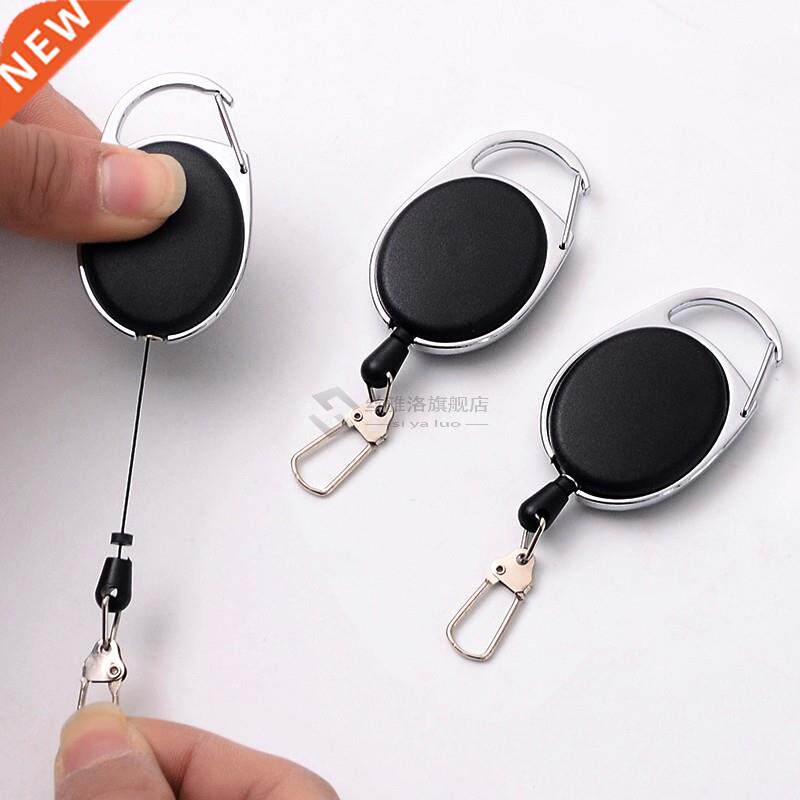 retractable pull key ring id badge abs plastic card badge ho