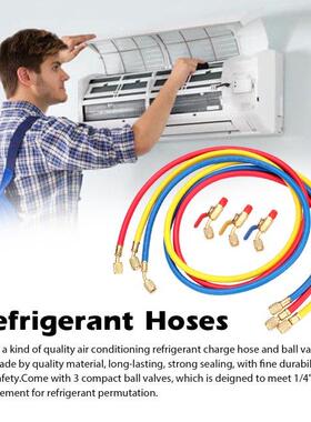 R134A R12 R22 Air Conditioning Refrigerant Charge Hose 1/4&#