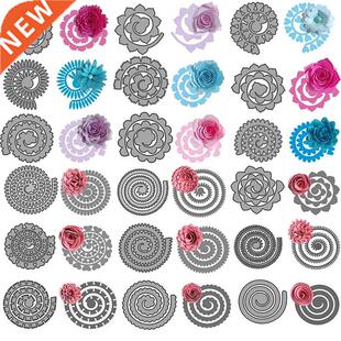 3D Spiral Flower Garland Metal Cutting Dies for DIY Scrapboo