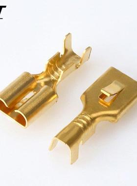 100pcs 6. Flat plate barbed plug spring Connector DJ62-E6.