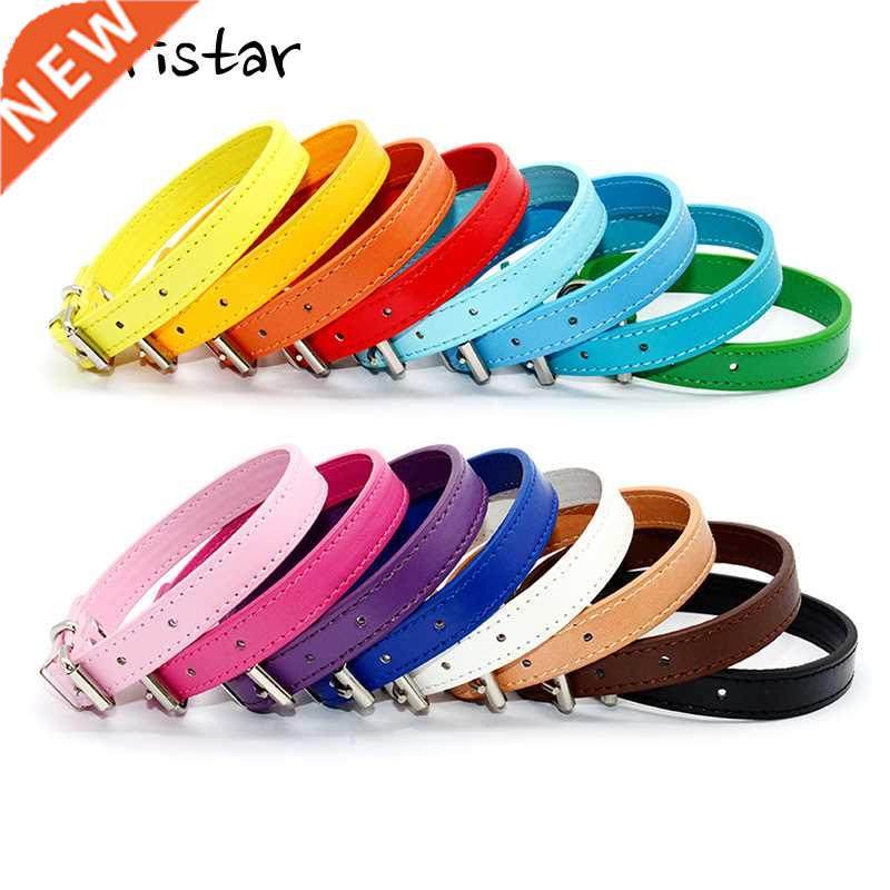 Soft Leather Pet Dog Collar for Small Medium Large Dogs Neck